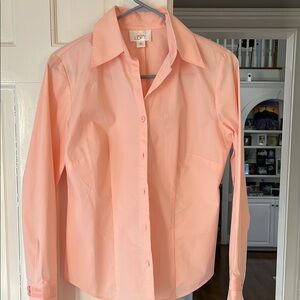 Loft Peach Button-Up Shirt